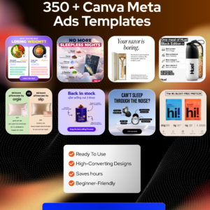 350 + canva meta ad templates — stop wasting hours designing ads & start getting results