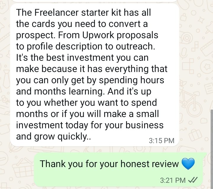 Freelancer Starter Kit 1 review